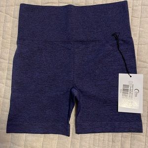 Dark navy seamless hustle shorts size small